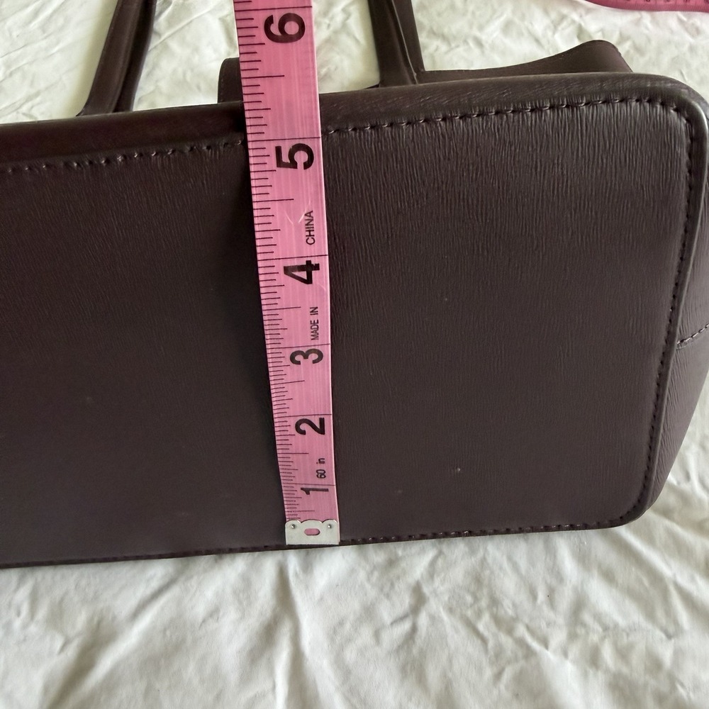 Kate Spade Kaci Medium Clover Tote - Chocolate Cherry Exterior, Red Inside - Picture 7 of 10